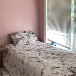 Marble duvet & 1 pillowcase
